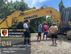 Polda Malut Selidiki Galian C Diduga Ilegal di Obi Halmahera Selatan