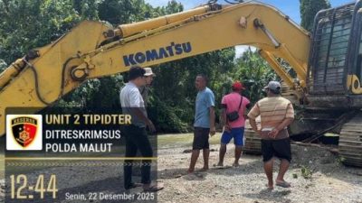 Polda Maluku Utara Gandeng ESDM dan PTSP Dalami Dugaan Kasus Galian Pasir Ilegal di Halsel