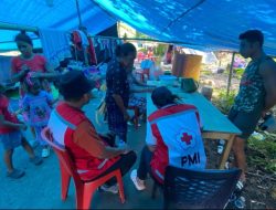 PMI Halmahera Utara Terjunkan Relawan ke Lokasi Banjir dan Longsor di Loloda Utara