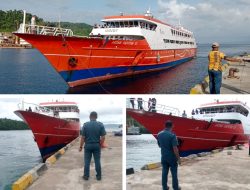 Cuaca Ekstrem, KM Aksar Saputra Tujuan Manado Tertahan di Pelabuhan Dama Loloda Kepulauan