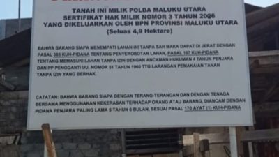 Somasi Terhadap Warga Ubo- Ubo Ternate Dinilai Berkedok Kriminalisasi