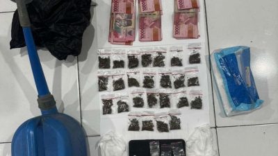 Edarkan Ganja dan Sabu, Pria di Kalumata Diciduk Satresnarkoba Polres Ternate