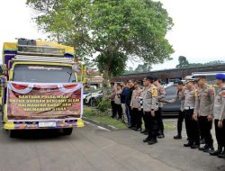 Wakapolda Malut Pimpin Pelepasan Bantuan Kemanusiaan Korban Bencana di Halut dan Halbar