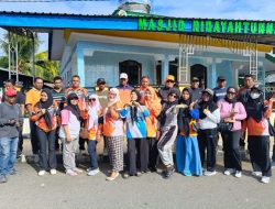 Jelang Ramadhan, BPBD Sula Gelar Kerja Bakti di Masjid Ridayahtunnasyim Desa Mangon