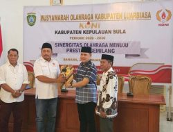 Kamarudin Mahdi Resmi Nahkodai KONI Kepulauan Sula