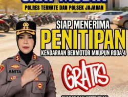 Polres Ternate Siap Terima Penitipan Kendaraan Gratis bagi Warga Saat Mudik Lebaran