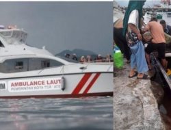 Miris! Pasien di Pulau Moti Ternate Dirujuk Pakai Pajeko, Ambulance Laut Bahim Kemana?