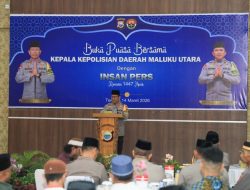 Kapolda Maluku Utara Pimpin Buka Puasa Bersama Insan Pers Liputan Polda 