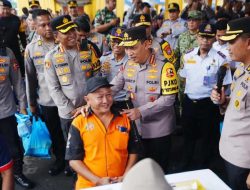 Kapori Pantau Pengamanan dan Pelayanan Arus Mudik di Terminal Bungurasih