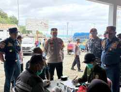 Cek Kesiapan Pengamanan dan Pelayanan Arus Mudik di Pelabuhan Subaim, Kapolres Temukan Miras