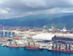 Kapal Pengangkut Ore Nikel Terbalik di Perairan Jetty IWIP Halteng