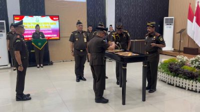 Aspidsus Kejati Malut dan Kajari Halut Resmi Dilantik, Sufari:Jaga Citra dan Marwah Institusi