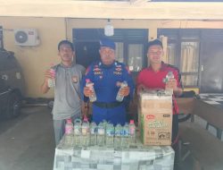 Satpol Airud Polres Sula Kembali Amankan 48 Botol Miras di Pelabuhan Laut Sanana