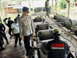 Kapolres Halsel Terjunkan Personel Tutup Aktivitas Tambang Ilegal