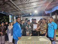 Ketua KNPI Sula Resmi Lantik Pengurus Pemuda Desa Wailia 
