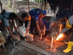 Jelang Idul Adha, Polsek Gane Barat   Musnahkan Tempat Penyulingan Miras 