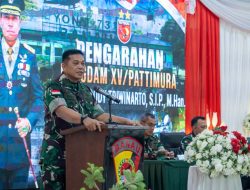 Pangdam XV/Pattimura Didampingi Danrem 152/Baabullah Kunjungan Kerja di Yonif 732/Banau