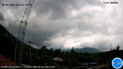 Gunung Dukono Kembali Erupsi, Kolom Abu Capai 800 Meter