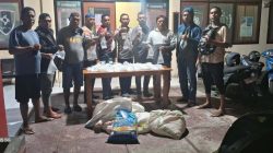Polsek Pulau Ternate Gagalkan Penyelundupan Ratusan Kantong Miras Melalui Pantai Wisata Wailanga