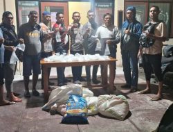Polsek Pulau Ternate Gagalkan Penyelundupan Ratusan Kantong Miras Melalui Pantai Wisata Wailanga