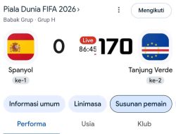 Tanjung Verde Buka Peluang Sejarah di Piala Dunia 2026, Spanyol Dituntut Menang