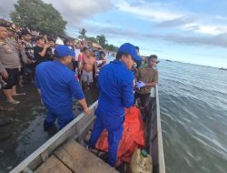 Polairud Obi Polda Malut Evakuasi Mayat yang Mengapung di Perairan Desa Kawasi  