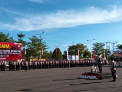 Kapolda Malut Pimpin Upacara Kenaikan Pangkat Personel Jelang HUT Bhayangkara ke-80