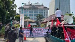 Gelar Aksi di Kantor Pusat, GPM kembali Desak Copot Direktur dan Bekukan PT. Antam  serta Anak Perusahaan