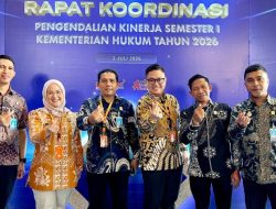 Kemenkum Malut Ikuti Rakor Kinerja Semester I 2026