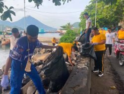 Polairud Polda Malut Kerja Bakti Pembersihan di PPN Ternate