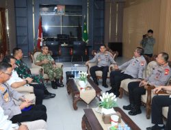 Kapolda Maluku Utara dan Kapolres Jajaran Kunjungi Korem 152 Babullah dan Kodim 