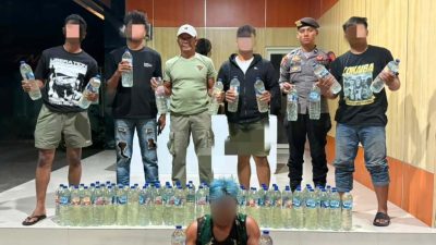 Diduga Edarkan Miras Ratusan Botol, Pria asal Kalumata Ternate Ditangkap Polisi 