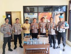 Wujudkan Kamtibmas yang Kondusif, Polsek Bacan Timur Kembali Tindak Peredaran Miras Cap Tikus