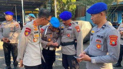 Bidpropam Polda Maluku Utara Gelar Pemeriksaan Senpi di Ditpolairud 