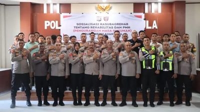 Tingkatkan Kedisiplinan Personil, Bidpropam Polda Malut Lakukan Gaktibplin di Polres Kepulauan Sula