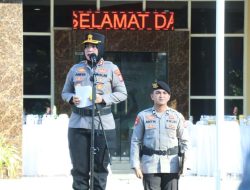 Lantik Wakapolres dan Pimpin Sertijab Pejabat Lama dan Baru, Ini Pesan Kapolres Ternate