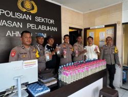 Polsek Ahmad Yani Ternate Kembali Amankan 113 Botol Miras Cap Tikus 
