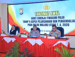 Audit Kinerja Itwasum Polri, Kapolda Malut Tegaskan Manfaatkan Momentum Strategis 