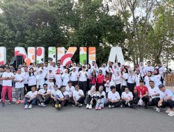 Kemenkum Malut Semarakkan HUT RI dan Hari Pengayoman ke-81 melalui Fun Walk di Ternate