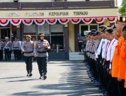 Kapolres Ternate Pimpin Pasukan Gabungan Apel Siaga Kebakaran Hutan dan Lahan