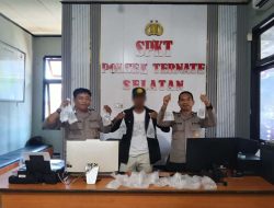 Polsek Ternate Selatan Kembali Gagalkan Puluhan Kantong Miras di Pelabuhan Semut