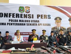 Polda Malut Kembali Ungkap 16 Senpi Ilegal dan Ratusan Amunisi Kiriman dari Filipina 