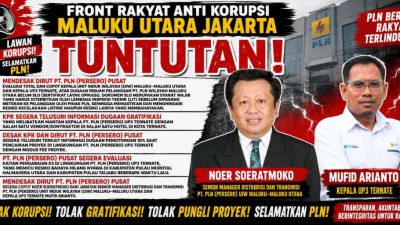 Demo di KPK, FRANK Malut Soroti Dugaan Penyelundupan BBM di PLN Saketa serta Praktik Fee Proyek 