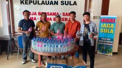 Satresnarkoba Polres Sula  Amankan Ratusan Botol Miras Jenis Cap Tikus di Desa Fatce