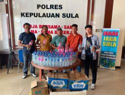 Satresnarkoba Polres Sula  Amankan Ratusan Botol Miras Jenis Cap Tikus di Desa Fatce