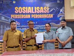 Kemenkum Malut Gelar PKS dan Sosialisasi Percepatan Pembentukan Perseroan Perorangan bagi Pelaku Usaha di Halteng