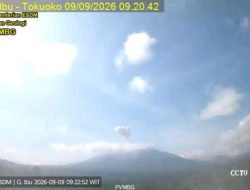 Aktivitas Vulkanik Gunung Ibu Meningkat, Polisi Imbau Masyarakat Tetap Waspada