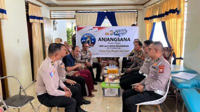 Purnawirawan dan Polisi yang Sakit di Ternate Terima Santunan Ditlantas Polda Malut Jelang Hari Jadi ke-71 