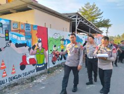 Semarak Hari Lalu Lintas Bhayangkara ke-71, Ditlantas Polda Malut Gelar Lomba Mural
