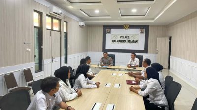 Kemenkum Malut Koordinasi dengan Polres Halsel, Petakan Potensi Pelanggaran KI
